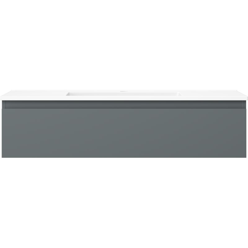 Mexen Orio dulap baie 100 cm cu lavoar Otis, 1 sertar, grafit mat/alb mat - 91A10-10023-1-BF66-W18M01