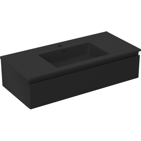 Mexen Orio dulap baie 100 cm cu lavoar Otis, 1 sertar, negru mat - 91A10-10023-1-BF71-W18M71