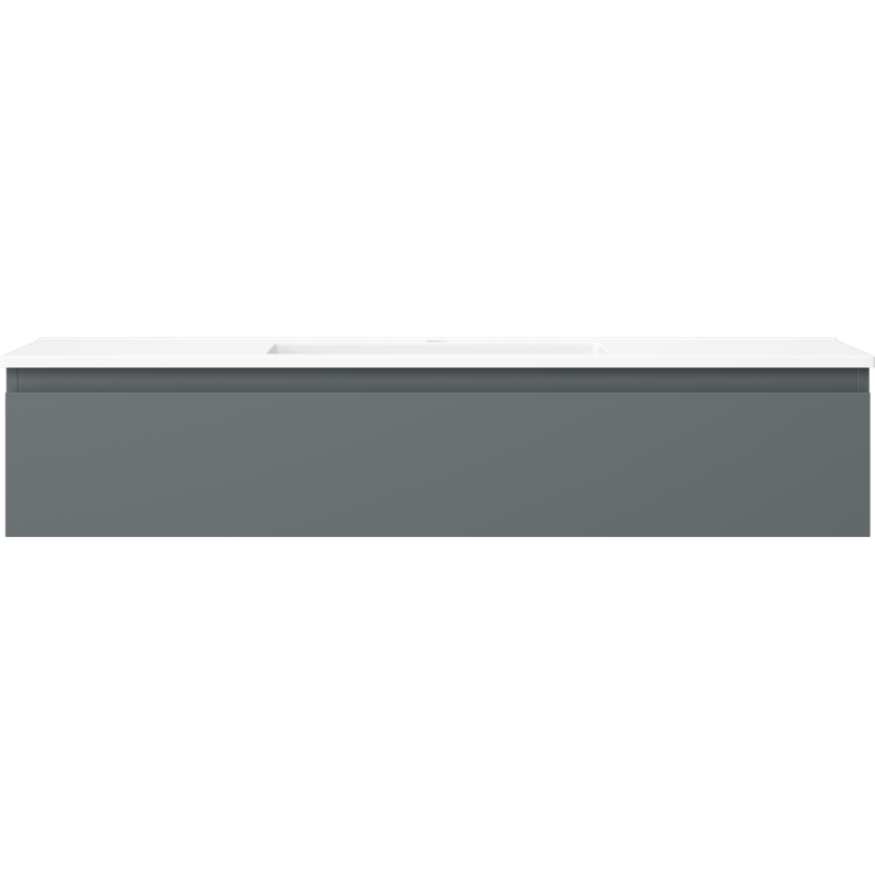 Mexen Orio 120 cm-es fürdőszobai szekrény Otis mosdóval, 1 fiókos, grafit matt/fehér matt - 91A10-12023-1-BF66-W18M01