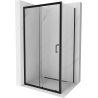 Mexen Apia cabina de duș glisantă 120 x 80 cm, transparentă, neagră - 840-120-080-70-00