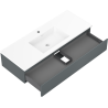 Mexen Orio dulap baie 120 cm cu chiuvetă Otis, 1 sertar, grafit mat/alb mat - 91A10-12023-1-BF66-W18M01