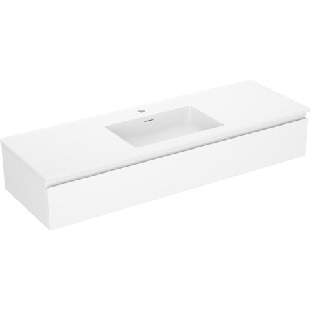 Mexen Orio dulap de baie 140 cm cu lavoar Otis, 1 sertar, alb mat - 91A10-14023-1-BF01-W18M01