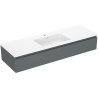 Mexen Orio dulap baie 140 cm cu chiuvetă Otis, 1 sertar, grafit mat/alb mat - 91A10-14023-1-BF66-W18M01