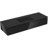Dulap de baie Mexen Orio 140 cm cu chiuvetă Otis, 1 sertar, negru lucios/negru mat - 91A10-14023-1-BF70-W18M71