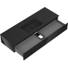 Mexen Orio dulap baie 140 cm cu lavoar Otis, 1 sertar, negru lucios/negru mat - 91A10-14023-1-BF70-W18M71