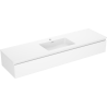 Mexen Orio dulap baie 160 cm cu lavoar Otis, 1 sertar, alb mat - 91A10-16023-1-BF01-W18M01