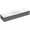 Mexen Orio dulap baie 160 cm cu lavoar Otis, 1 sertar, grafit mat/alb mat - 91A10-16023-1-BF66-W18M01