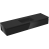 Mexen Orio dulap baie 160 cm cu lavoar Otis, 1 sertar, negru lucios/negru mat - 91A10-16023-1-BF70-W18M71
