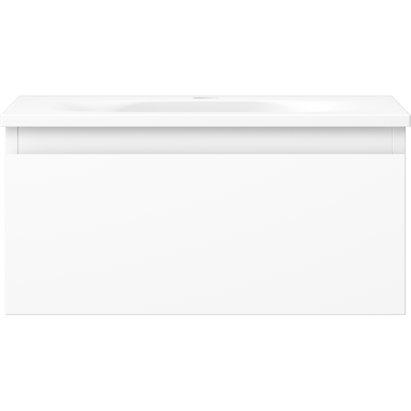 Mexen Orio dulap baie 50 cm cu lavoar Vela, 1 sertar, alb mat - 91A10-05023-1-BF01-W23M01