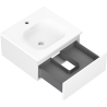 Mexen Orio dulap baie 50 cm cu lavoar Vela, 1 sertar, alb mat - 91A10-05023-1-BF01-W23M01