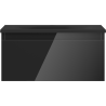 Mexen Orio dulap baie 50 cm cu lavoar Vela, 1 sertar, negru lucios/negru mat - 91A10-05023-1-BF70-W23M71