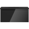 Mexen Orio dulap de baie 50 cm cu lavoar Vela, 1 sertar, negru lucios/negru mat - 91A10-05023-1-BF70-W23M71