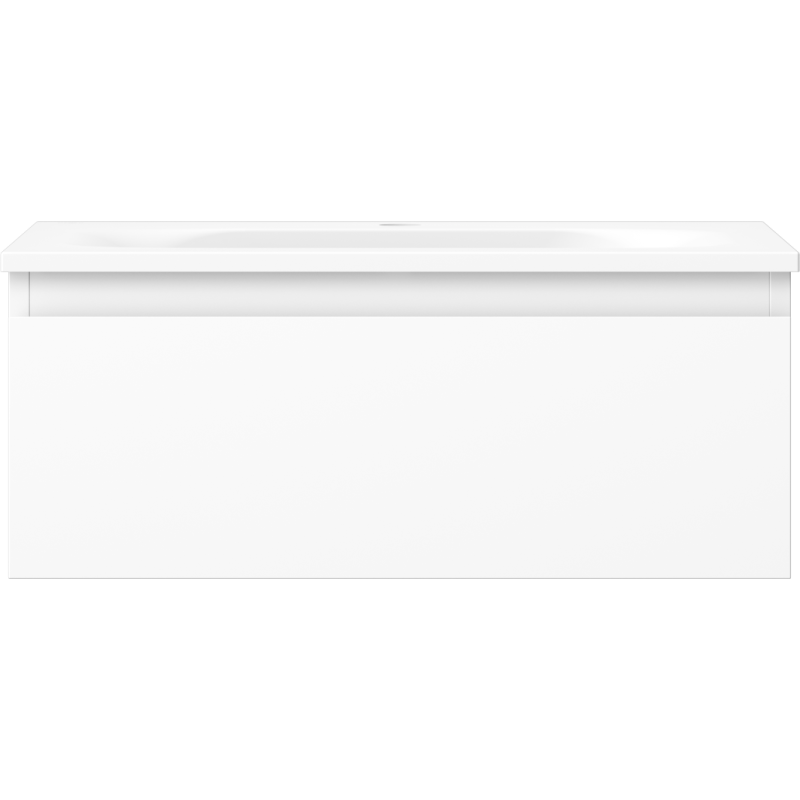 Mexen Orio fürdőszobai szekrény 60 cm-es Vela mosdóval, 1 fiók, fehér matt - 91A10-06023-1-BF01-W23M01