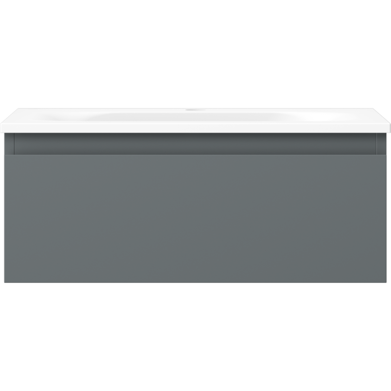 Mexen Orio dulap baie 60 cm cu lavoar Vela, 1 sertar, grafit mat/alb mat - 91A10-06023-1-BF66-W23M01