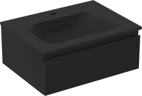 Mexen Orio dulap baie 60 cm cu lavoar Vela, 1 sertar, negru mat - 91A10-06023-1-BF71-W23M71