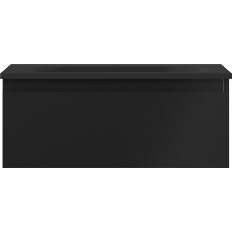Mexen Orio dulap baie 60 cm cu lavoar Vela, 1 sertar, negru mat - 91A10-06023-1-BF71-W23M71