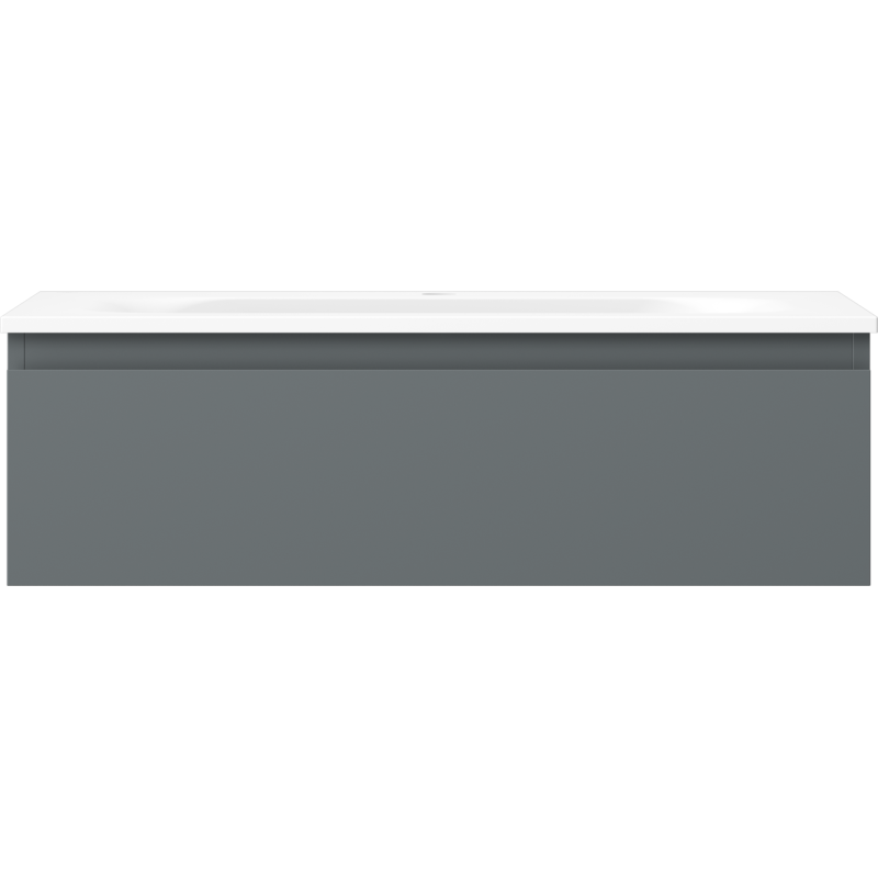 Mexen Orio dulap baie 80 cm cu lavoar Vela, 1 sertar, grafit mat/alb mat - 91A10-08023-1-BF66-W23M01