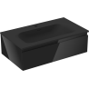 Dulap baie Mexen Orio 80 cm cu lavoar Vela, 1 sertar, negru lucios/negru mat - 91A10-08023-1-BF70-W23M71