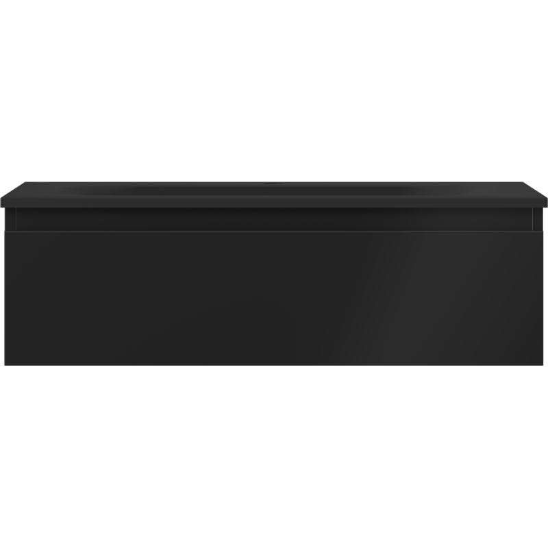 Mexen Orio dulap de baie 80 cm cu lavoar Vela, 1 sertar, negru mat - 91A10-08023-1-BF71-W23M71