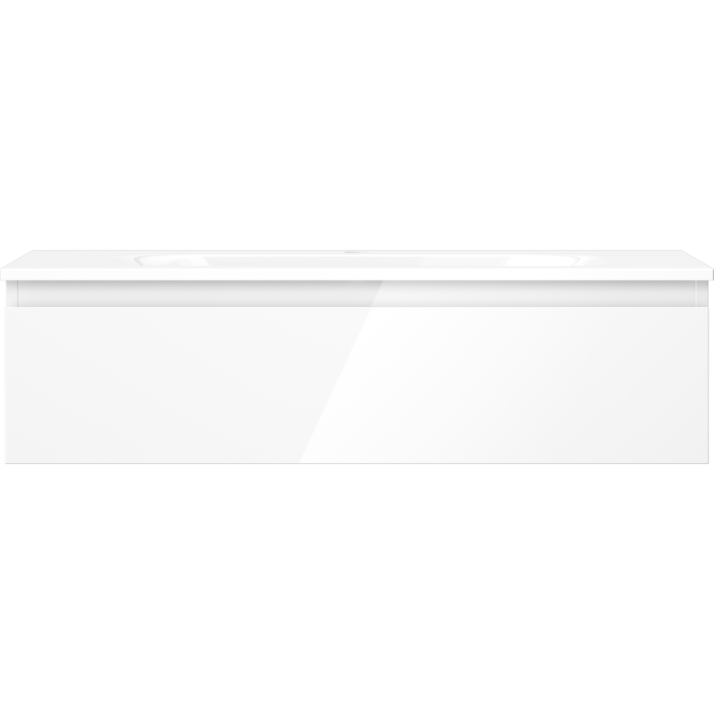Mexen Orio dulap baie 90 cm cu lavoar Vela, 1 sertar, alb lucios - 91A10-09023-1-BF00-W23M00