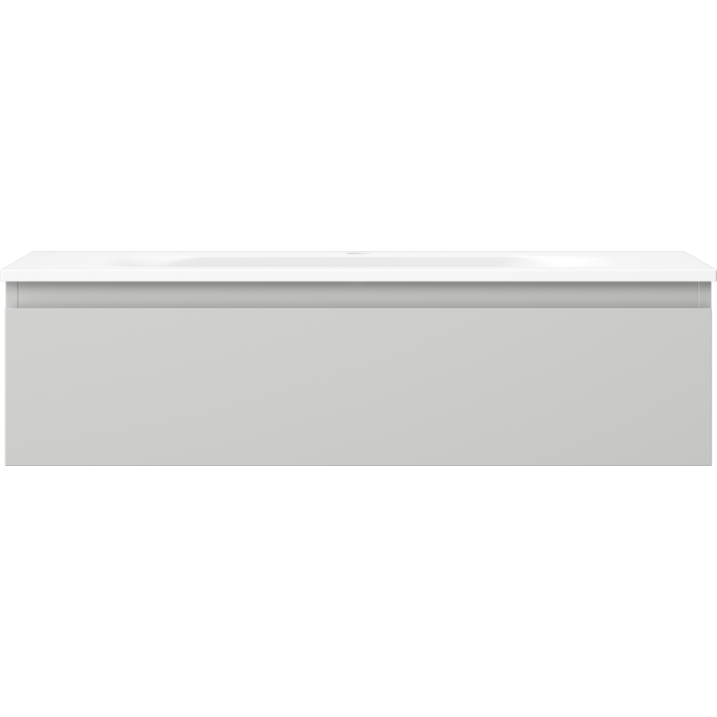 Mexen Orio 90 cm-es fürdőszobaszekrény Vela mosdóval, 1 fiók, szürke matt/fehér matt - 91A10-09023-1-BF62-W23M01