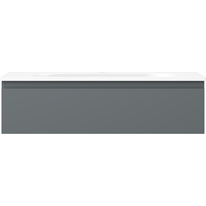 Mexen Orio 90 cm-es fürdőszobai szekrény Vela mosdóval, 1 fiók, grafit matt/fehér matt - 91A10-09023-1-BF66-W23M01