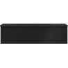 Mexen Orio dulap baie 90 cm cu lavoar Vela, 1 sertar, negru mat - 91A10-09023-1-BF71-W23M71