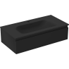 Mexen Orio dulap de baie 90 cm cu lavoar Vela, 1 sertar, negru mat - 91A10-09023-1-BF71-W23M71