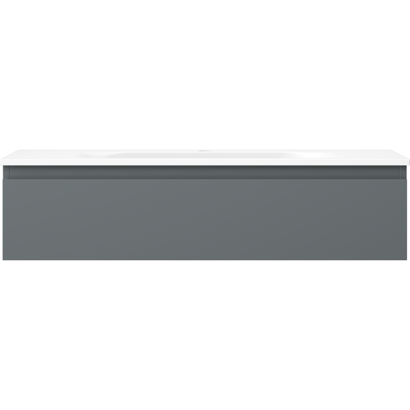 Mexen Orio 100 cm-es fürdőszobai szekrény Vela mosdóval, 1 fiók, grafit matt/fehér matt - 91A10-10023-1-BF66-W23M01