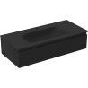 Mexen Orio dulap baie 100 cm cu chiuvetă Vela, 1 sertar, negru mat - 91A10-10023-1-BF71-W23M71