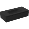 Mexen Orio dulap baie 100 cm cu lavoar Vela, 1 sertar, negru mat - 91A10-10023-1-BF71-W23M71