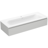 Mexen Orio dulap baie 120 cm cu lavoar Vela, 1 sertar, gri mat/alb mat - 91A10-12023-1-BF62-W23M01