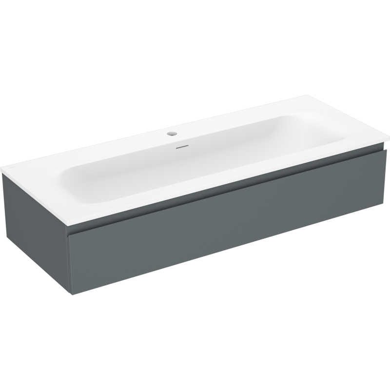 Mexen Orio dulap baie 120 cm cu lavoar Vela, 1 sertar, grafit mat/alb mat - 91A10-12023-1-BF66-W23M01