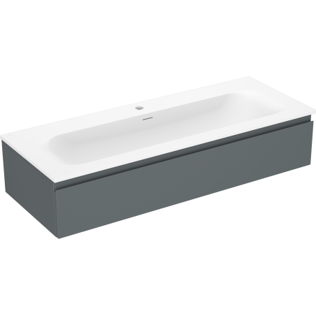 Mexen Orio dulap baie 120 cm cu lavoar Vela, 1 sertar, grafit mat/alb mat - 91A10-12023-1-BF66-W23M01