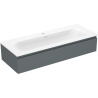 Mexen Orio dulap baie 120 cm cu lavoar Vela, 1 sertar, grafit mat/alb mat - 91A10-12023-1-BF66-W23M01