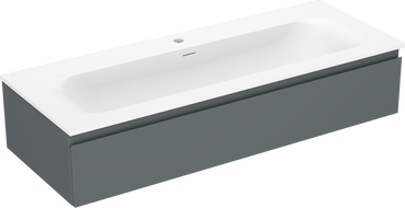 Mexen Orio dulap baie 120 cm cu lavoar Vela, 1 sertar, grafit mat/alb mat - 91A10-12023-1-BF66-W23M01