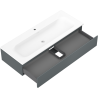 Mexen Orio dulap pentru baie 120 cm cu lavoar Vela, 1 sertar, grafit mat/alb mat - 91A10-12023-1-BF66-W23M01