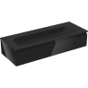 Dulap baie Mexen Orio 120 cm cu chiuvetă Vela, 1 sertar, negru lucios/negru mat - 91A10-12023-1-BF70-W23M71
