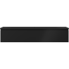 Dulap baie Mexen Orio 120 cm cu lavoar Vela, 1 sertar, negru mat - 91A10-12023-1-BF71-W23M71
