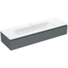 Mexen Orio dulap baie 140 cm cu chiuvetă Vela, 1 sertar, grafit mat/alb mat - 91A10-14023-1-BF66-W23M01
