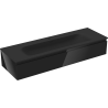 Dulap Mexen Orio pentru baie 140 cm cu lavoar Vela, 1 sertar, negru lucios/negru mat - 91A10-14023-1-BF70-W23M71