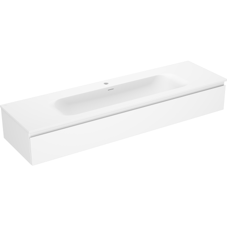 Mexen Orio dulap baie 160 cm cu lavoar Vela, 1 sertar, alb mat - 91A10-16023-1-BF01-W23M01