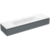 Mexen Orio dulap baie 160 cm cu chiuvetă Vela, 1 sertar, grafit mat/alb mat - 91A10-16023-1-BF66-W23M01