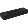 Mexen Orio dulap baie 160 cm cu lavoar Vela, 1 sertar, negru mat - 91A10-16023-1-BF71-W23M71