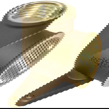 Mexen BRASS colțar din alamă, montat pe perete cu suport 1/2 GW x 1/2 GW - W97408-1212