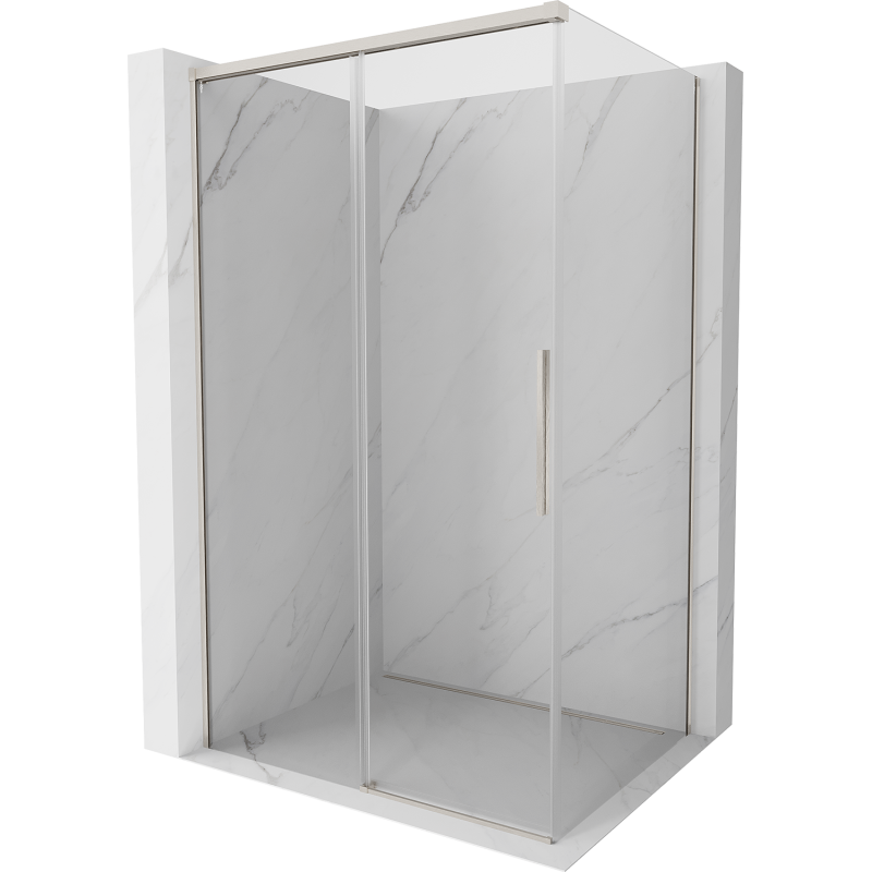 Mexen Rox cabină de duș glisantă 95 x 70 cm, transparent, nichel periat - 8C2-095-070-97-00