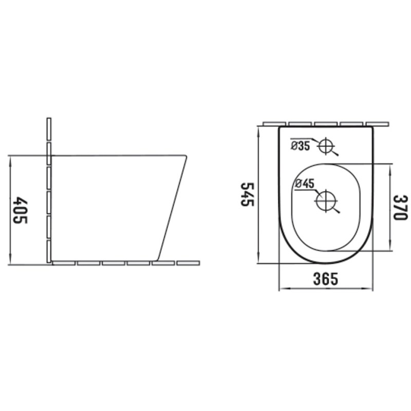 Mexen Rico álló bidé, fehér - 36725100