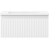 Mexen Rivel dulap baie 50 cm cu lavoar Otis, 1 sertar, canelat, alb mat - 91A20-05023-1-BF01-W18M01
