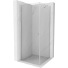 Mexen Pretoria cabină de duș cu balamale 90 x 90 cm, transparent, Crom - 852-090-090-01-00