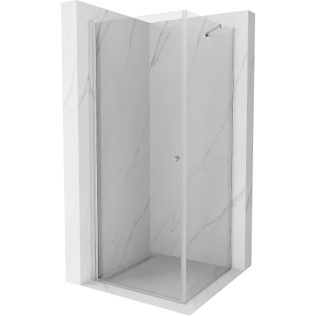 Mexen Pretoria cabină de duș cu balamale 100 x 100 cm, transparent, Crom - 852-100-100-01-00